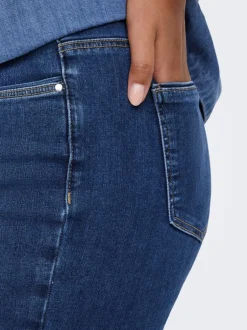 Best CARALLY Mellemhøj talje Skinny fit Jeans Dame Jeans|Jeans
