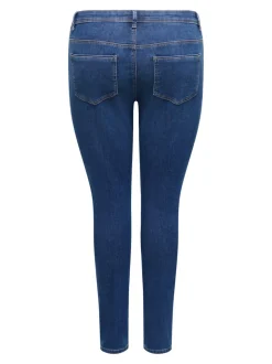 Best CARALLY Mellemhøj talje Skinny fit Jeans Dame Jeans|Jeans