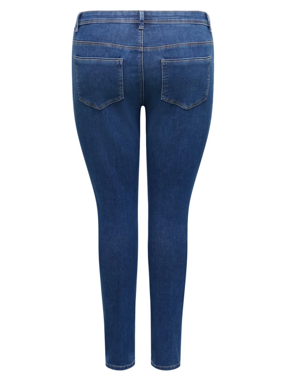 Best CARALLY Mellemhøj talje Skinny fit Jeans Dame Jeans|Jeans