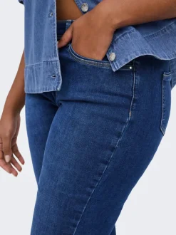 Best CARALLY Mellemhøj talje Skinny fit Jeans Dame Jeans|Jeans