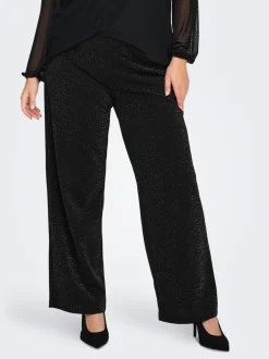 Outlet CARALYA Wide leg fit Bukser i wide fit Dame Bukser