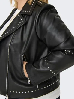 New CARAUDREY Bikerjakke Dame Jakker Og Frakker