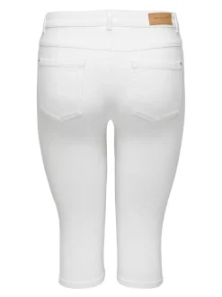 Clearance CARAUGUSTA Høj talje Skinny fit Denim-shorts Dame Shorts|Bukser