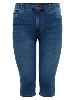 New CARAUGUSTA Høj talje Skinny fit Denim-shorts Dame Shorts|Bukser