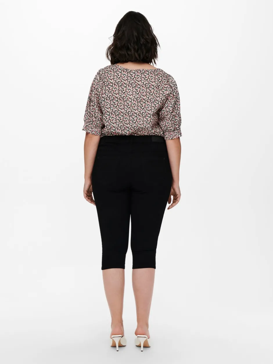 New CARAUGUSTA Høj talje Skinny fit Denim-shorts Dame Jeans|Jeans