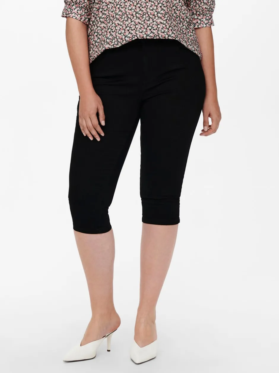 New CARAUGUSTA Høj talje Skinny fit Denim-shorts Dame Jeans|Jeans
