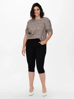 New CARAUGUSTA Høj talje Skinny fit Denim-shorts Dame Jeans|Jeans