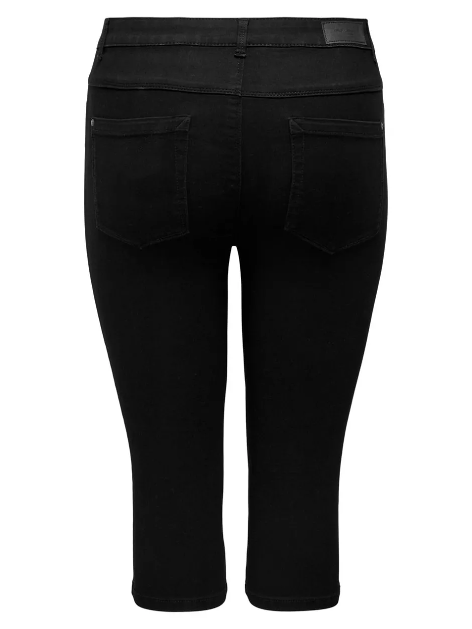 New CARAUGUSTA Høj talje Skinny fit Denim-shorts Dame Jeans|Jeans