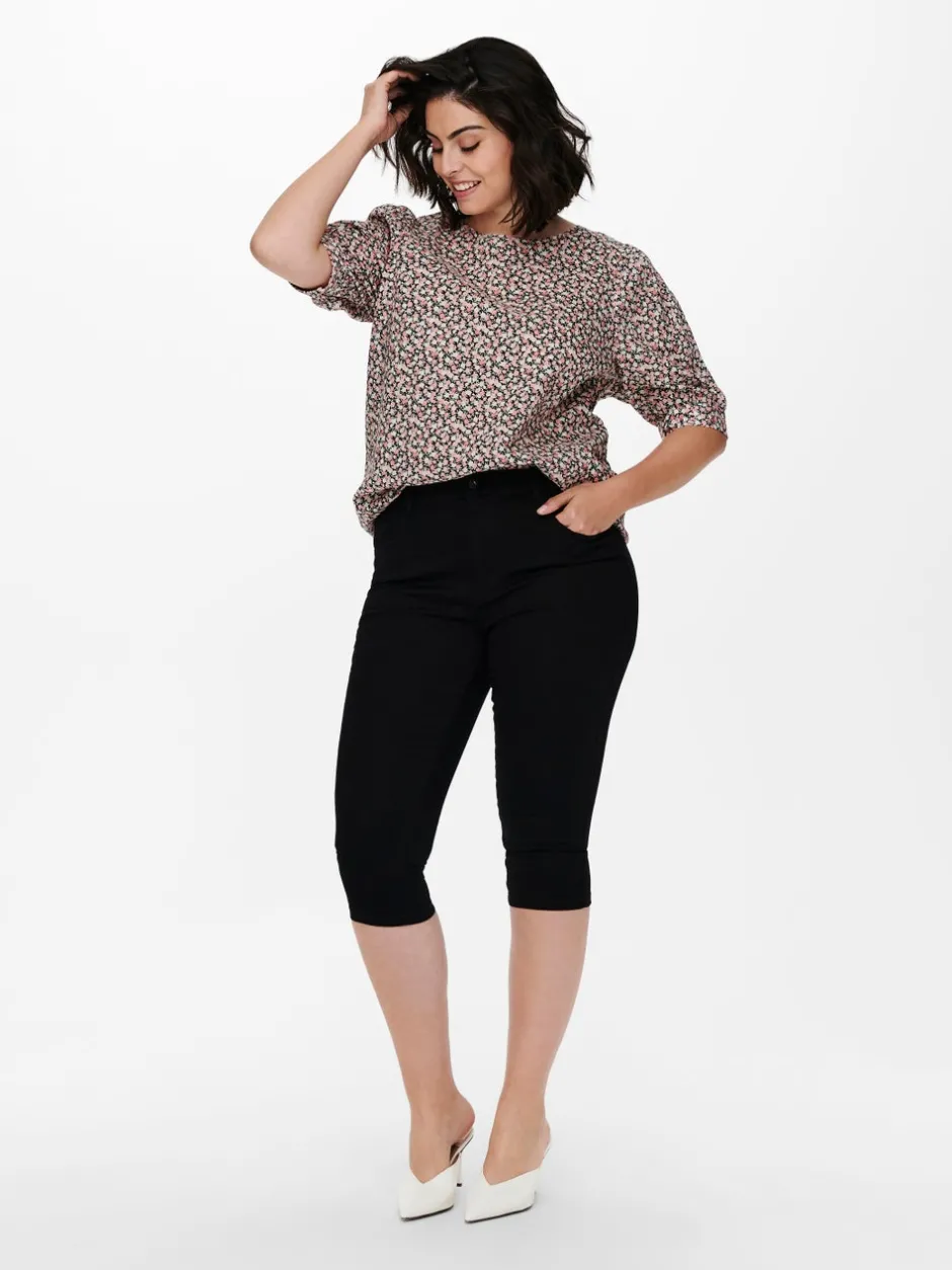 New CARAUGUSTA Høj talje Skinny fit Denim-shorts Dame Jeans|Jeans