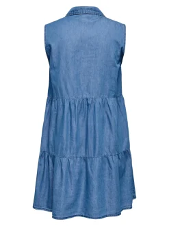 Best CARBEA Kort kjole Dame Kjoler|Double Denim