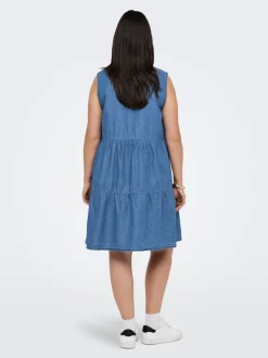 Best CARBEA Kort kjole Dame Kjoler|Double Denim