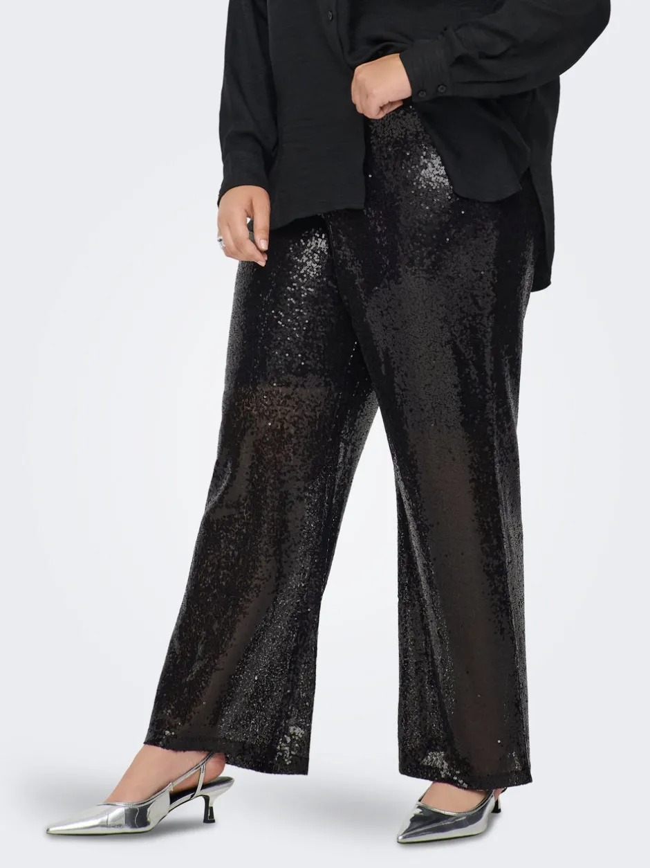 Hot CARBECCA Wide leg fit Bukser Dame Bukser