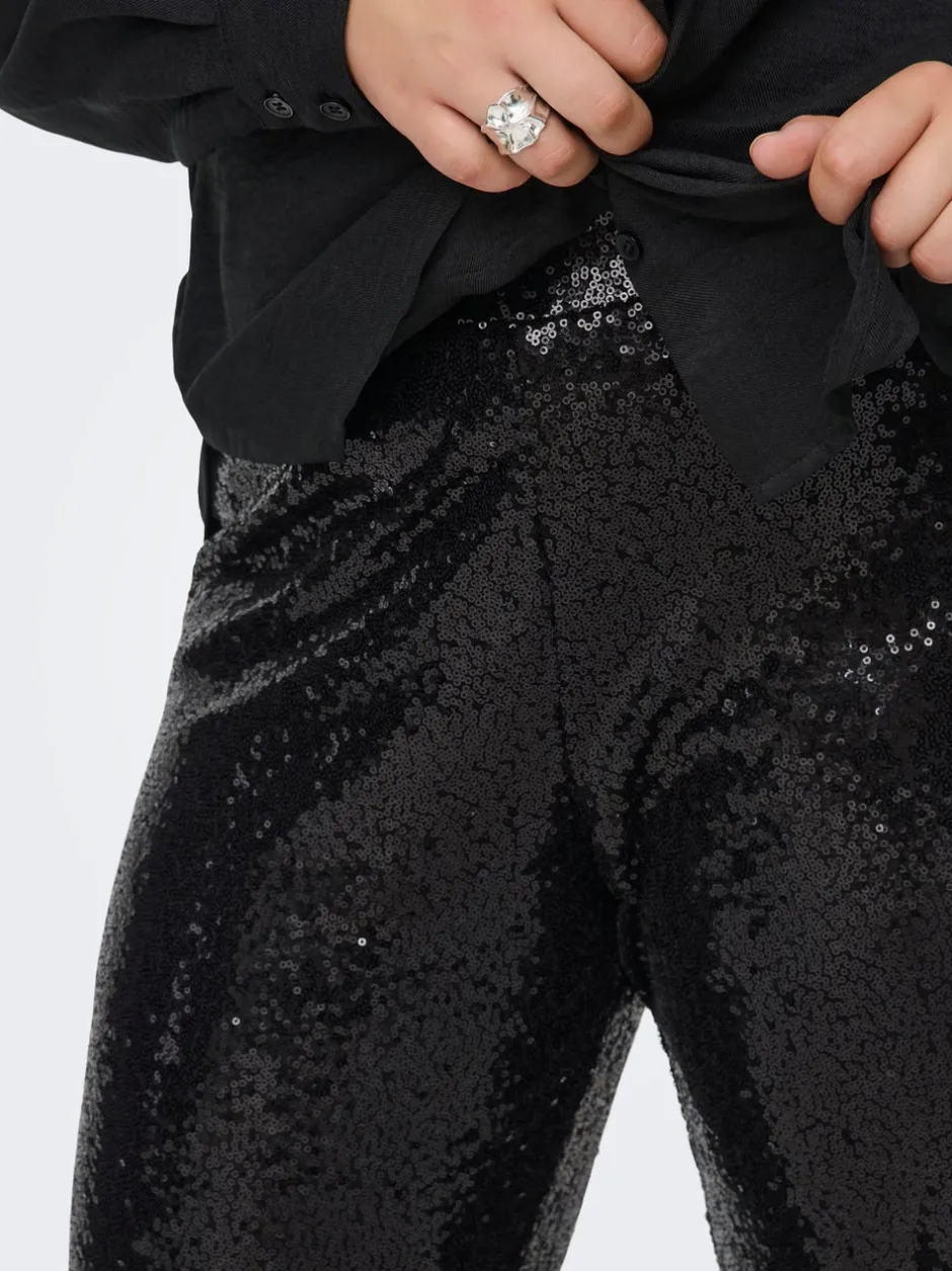 Hot CARBECCA Wide leg fit Bukser Dame Bukser