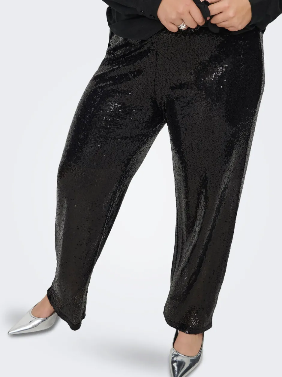 Hot CARBECCA Wide leg fit Bukser Dame Bukser