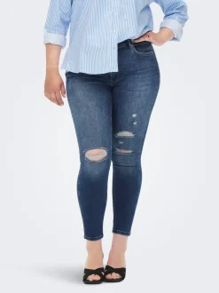 Online CARBOBBI Skinny fit Ankellængde Jeans Dame Jeans|Jeans