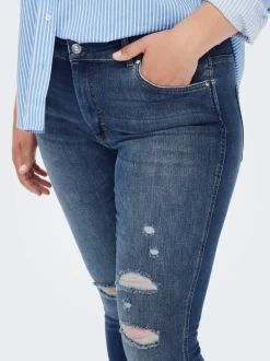 Online CARBOBBI Skinny fit Ankellængde Jeans Dame Jeans|Jeans