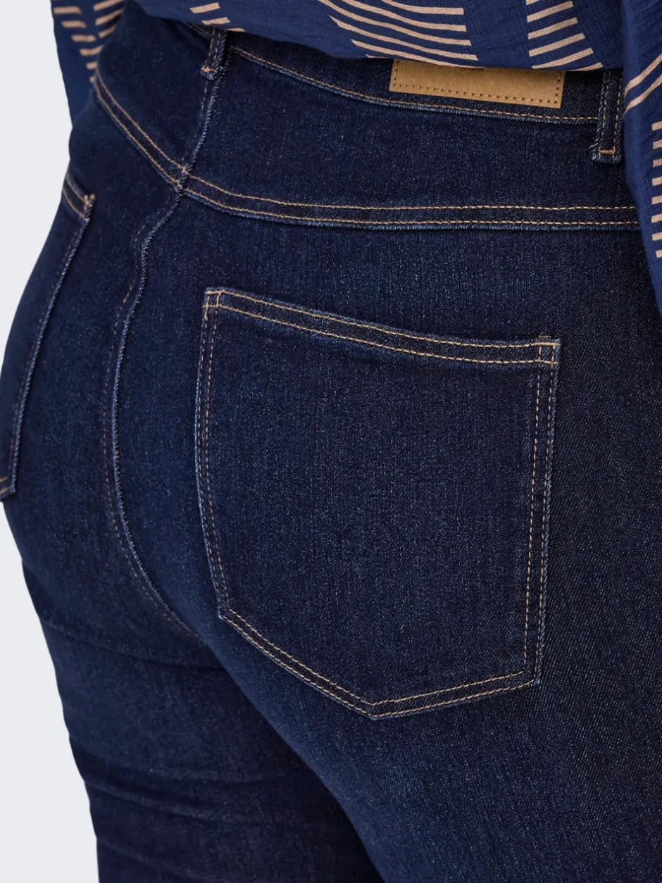 Hot CARCRUZ Høj talje Skinny fit Ankellængde Jeans Dame Jeans|Jeans