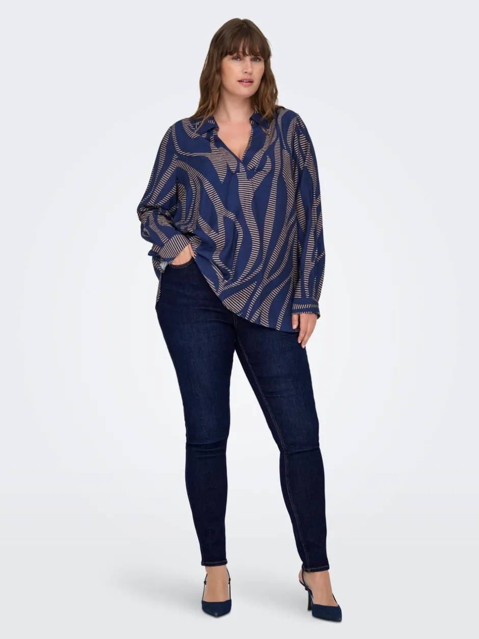 Hot CARCRUZ Høj talje Skinny fit Ankellængde Jeans Dame Jeans|Jeans