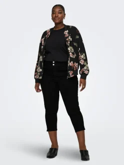 Online CARCRUZ Høj talje Skinny fit Cropped Jeans Dame Jeans|Jeans