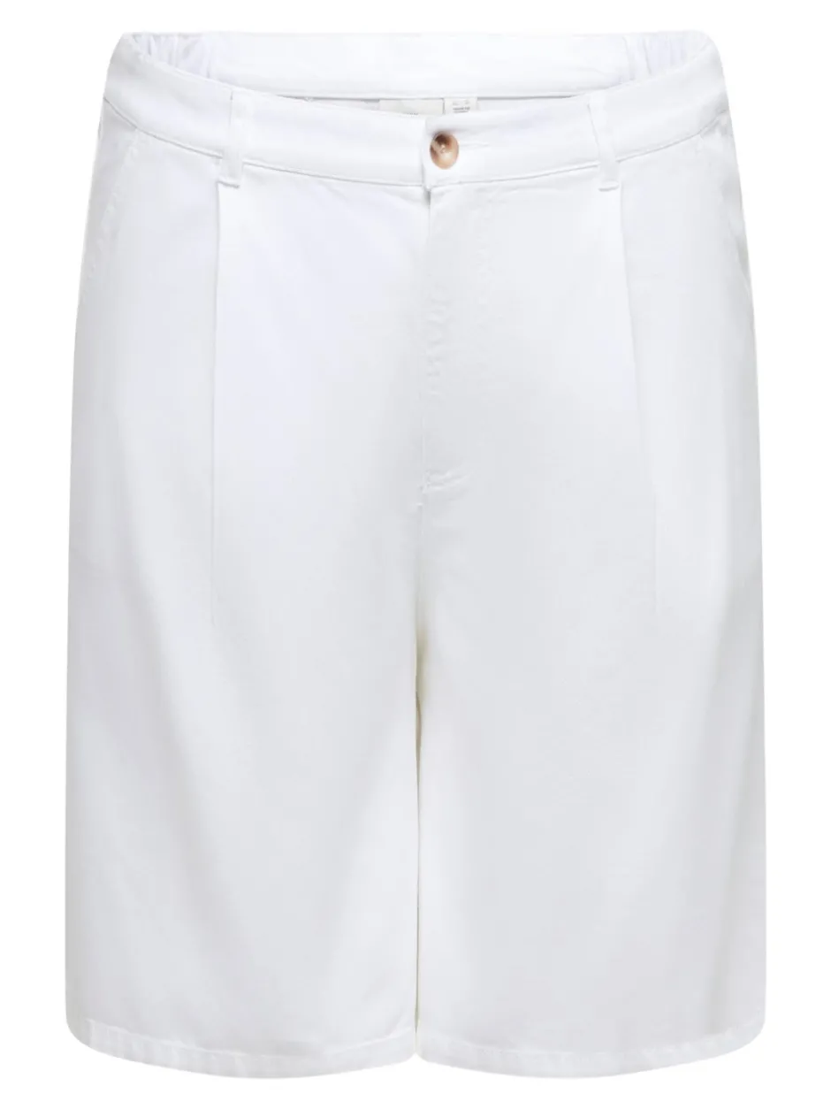 Outlet CARDAVINA-SOFT Mellemhøj talje Loose fit Bermuda-shorts Dame Shorts