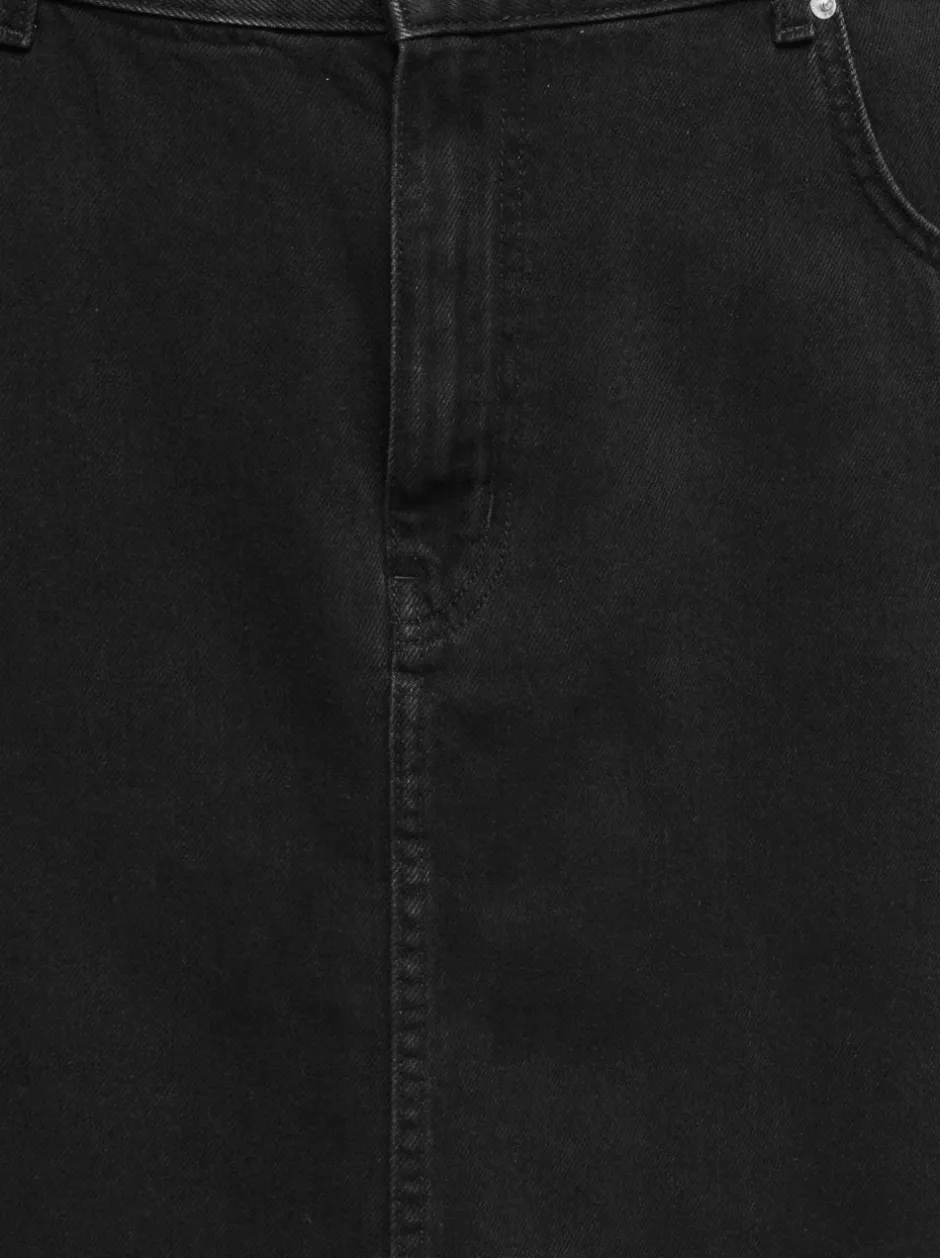 Best CAREDEN Denim Denim-nederdel Kort nederdel Dame Nederdele|Denimnederdele