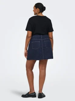 Online CAREDEN Denim Denim-nederdel Kort nederdel Dame Nederdele|Denimnederdele