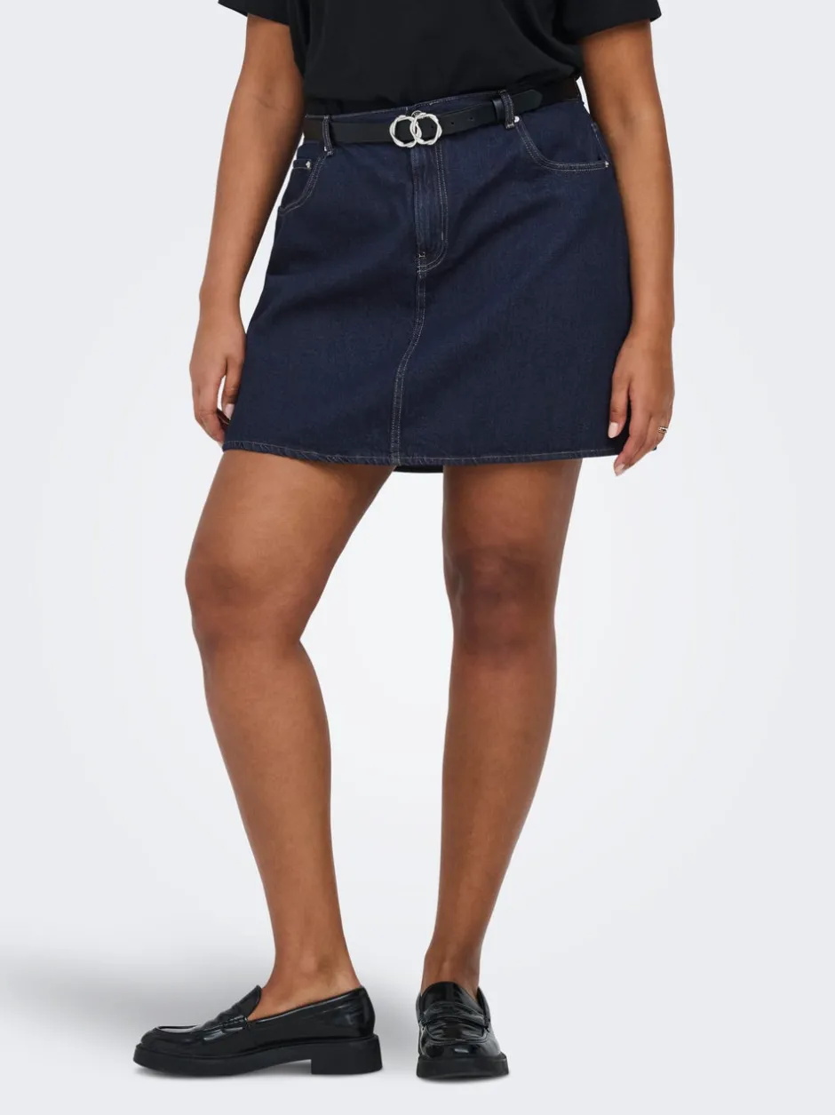 Online CAREDEN Denim Denim-nederdel Kort nederdel Dame Nederdele|Denimnederdele
