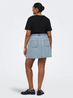 Online CAREDEN Denim Denim-nederdel Kort nederdel Dame Nederdele|Denimnederdele