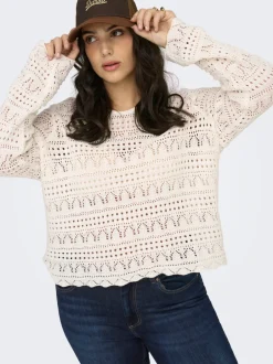 Discount -CARELKE Striktrøje Dame Strik & Cardigans
