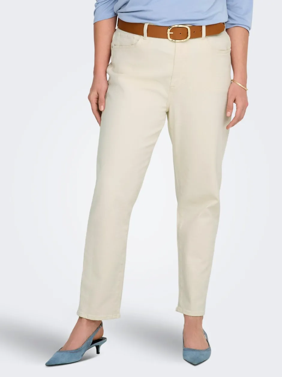 Discount CAREMILY Høj talje Straight fit Jeans Dame Jeans|Jeans
