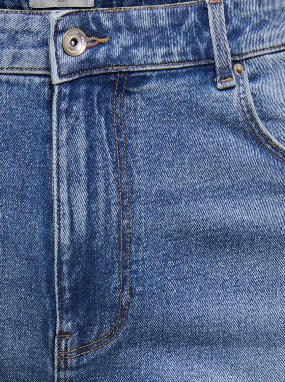 Discount CAREMILY Høj talje Straight fit Ankellængde Jeans Dame Jeans|Jeans