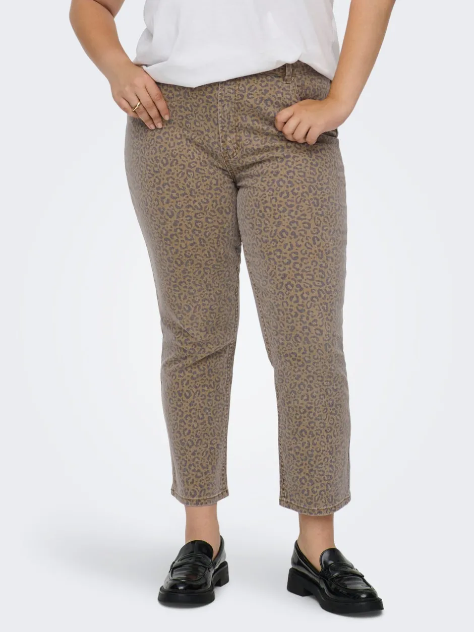 Best CAREMILY Høj talje Straight fit Ankellængde Jeans Dame Jeans|Jeans
