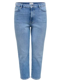 Discount CAREMILY Høj talje Straight fit Jeans Dame Jeans|Jeans