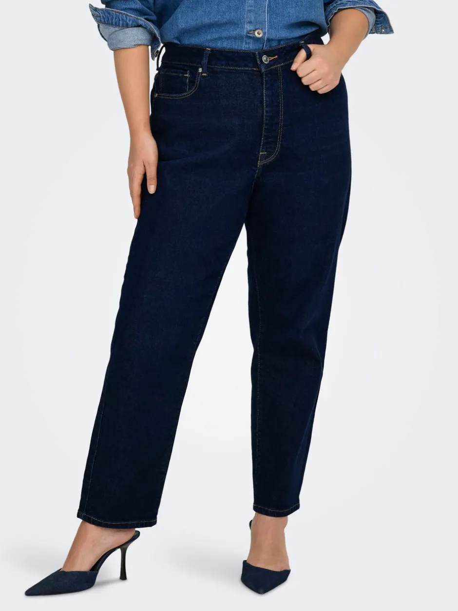 CAREMILY Høj talje Straight fit Ankellængde Jeans Dame Jeans|Jeans