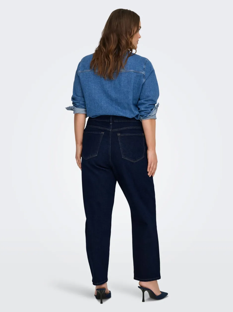 CAREMILY Høj talje Straight fit Ankellængde Jeans Dame Jeans|Jeans