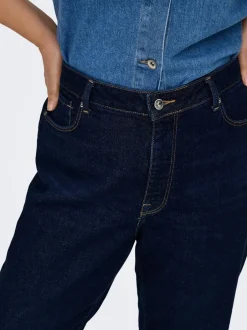 CAREMILY Høj talje Straight fit Ankellængde Jeans Dame Jeans|Jeans