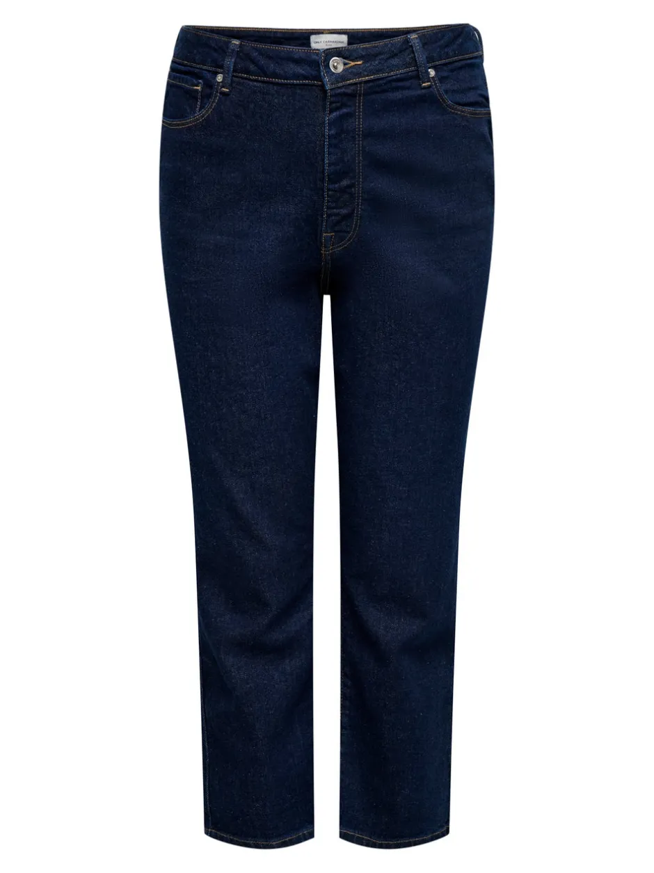 CAREMILY Høj talje Straight fit Ankellængde Jeans Dame Jeans|Jeans