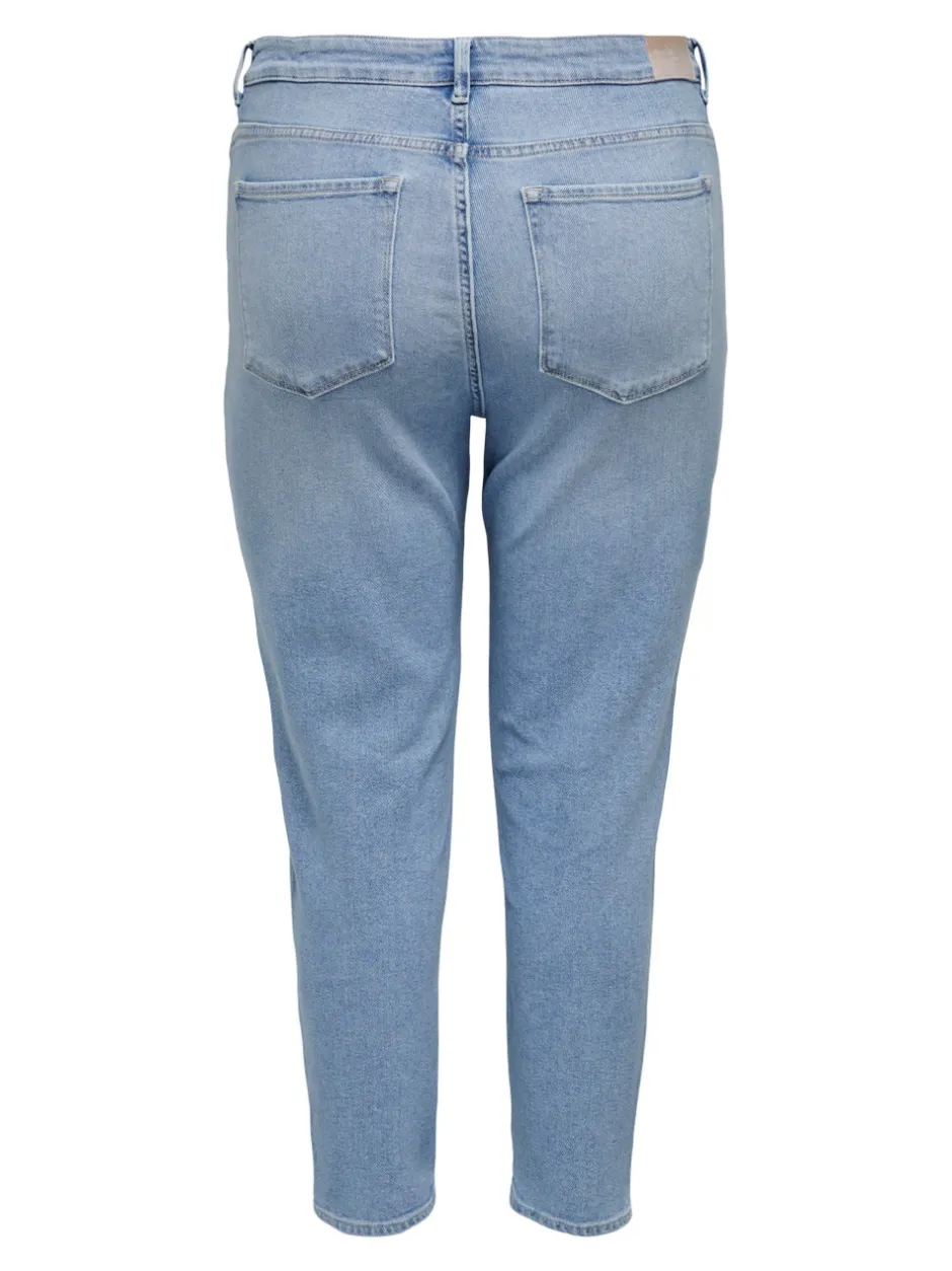 Online CAREMILYSTRETCH Høj talje Straight fit Ankellængde Jeans Dame Jeans|Jeans