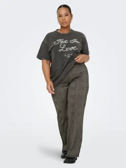 Sale CARFINE Wide leg fit Bukser Dame Bukser