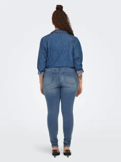 Online CARFOREVER Høj talje Skinny fit Jeans Dame Jeans|Jeans
