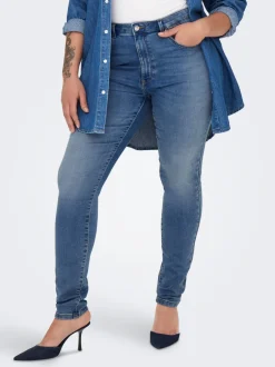 Online CARFOREVER Høj talje Skinny fit Jeans Dame Jeans|Jeans