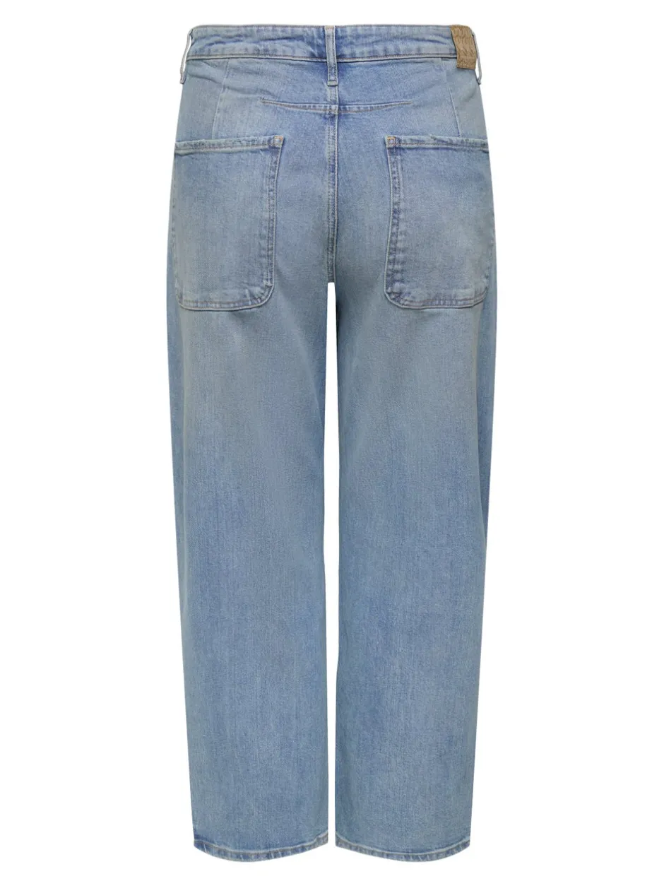 Clearance CARFRANKIE Høj talje Barrel fit Ankellængde Jeans Dame Jeans|Jeans