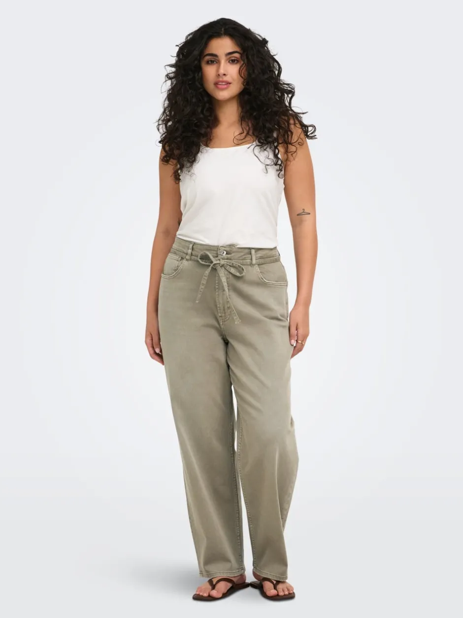 New CARGIANNA Mellemhøj talje Straight fit Jeans Dame Jeans|Jeans