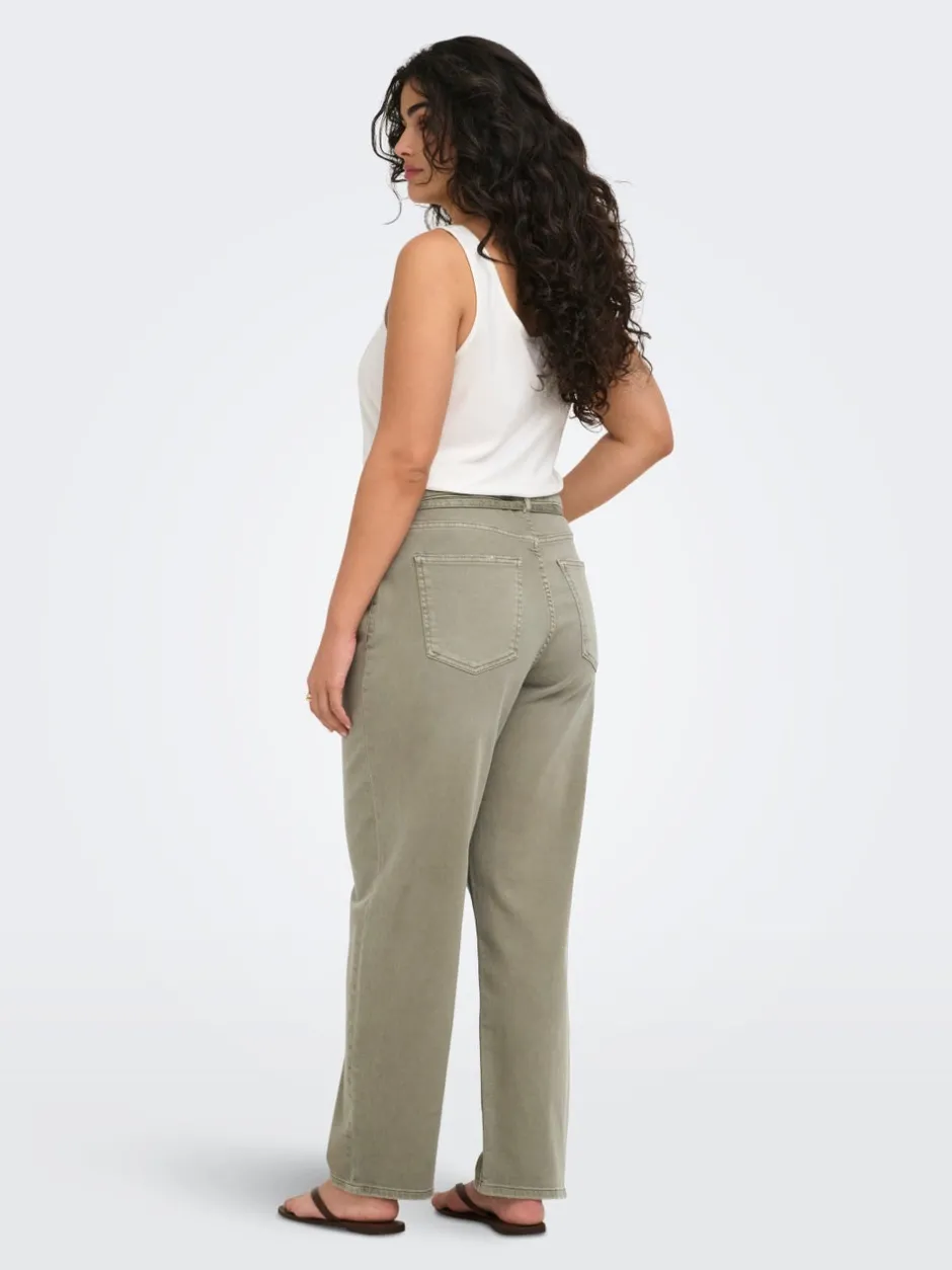 New CARGIANNA Mellemhøj talje Straight fit Jeans Dame Jeans|Jeans