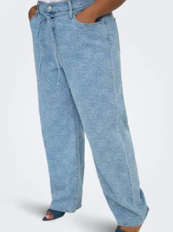 Discount CARGIANNA Mellemhøj talje Straight fit Jeans Dame Jeans|Jeans
