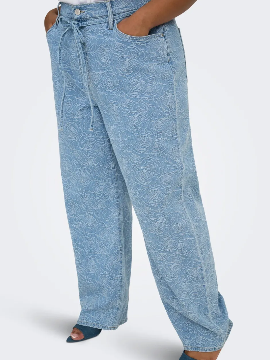 Discount CARGIANNA Mellemhøj talje Straight fit Jeans Dame Jeans|Jeans