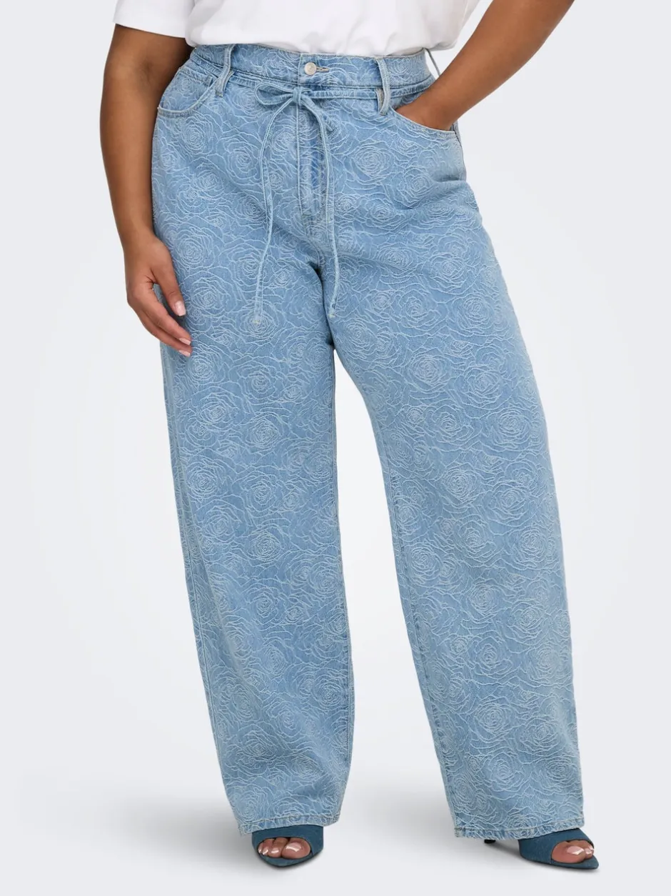 Discount CARGIANNA Mellemhøj talje Straight fit Jeans Dame Jeans|Jeans