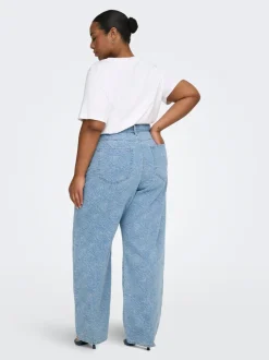 Discount CARGIANNA Mellemhøj talje Straight fit Jeans Dame Jeans|Jeans