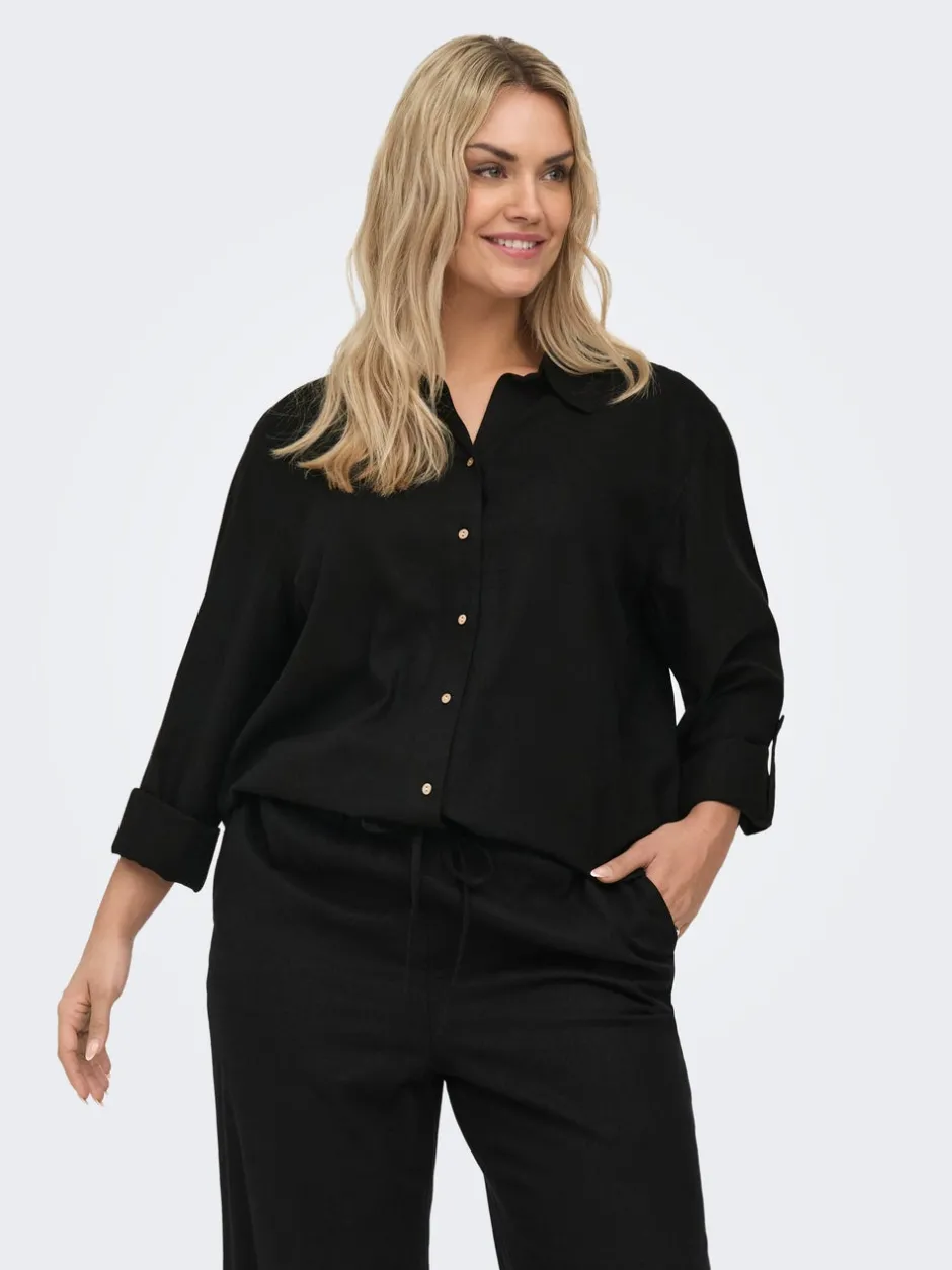 New CARGOA Hør Skjorte Dame Skjorter