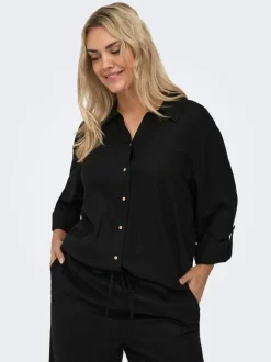New CARGOA Hør Skjorte Dame Skjorter